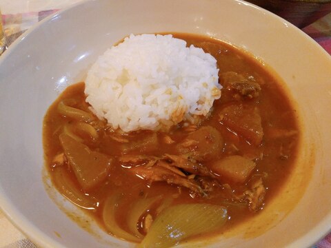 ブリ大根リメイク♪旨味たっぷり和風curry☆